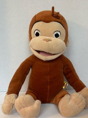 Curious George 2005 Marvel Toys Plush Stuffed Monkey 16” Official EUC
